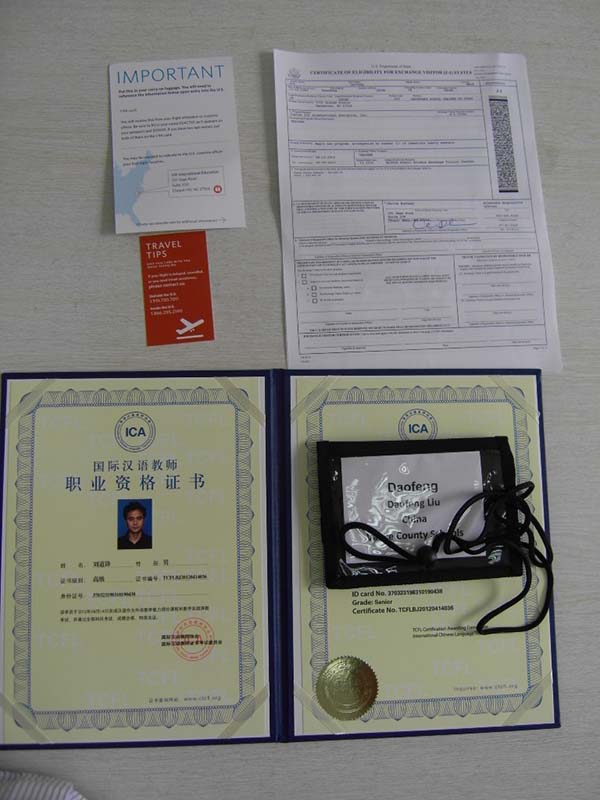  祝贺ICA学员获得美国中文教师OFFER